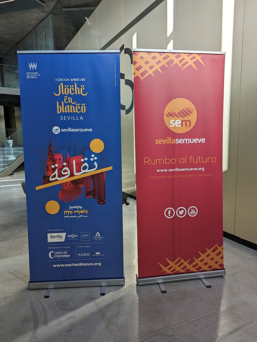 ¡Ya tenemos la programación de la #nocheenblancoSEV! Esta mañana la hemos presentado en <a href="/CaixaForum/">CaixaForum</a> Sevilla. Más de 150 actividades ya en nocheenblanco.org, para el disfrute de la cultura, gracias también a nuestros patrocinadores Fundación Cruzcampo y Casa de la Ciencia