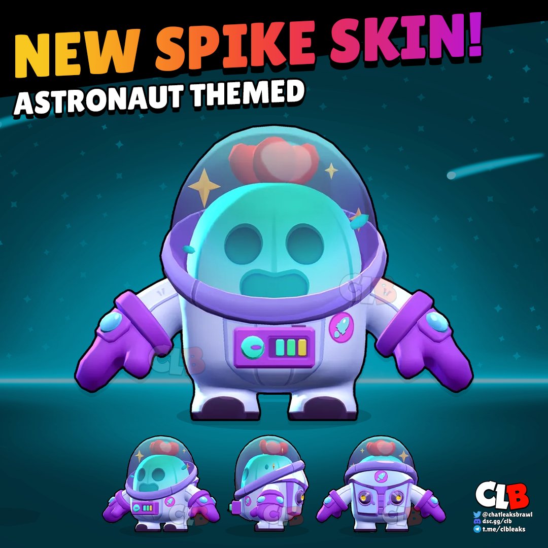 CLB - Brawl Stars on X: New Astronaut Themed Spike Skin leaked