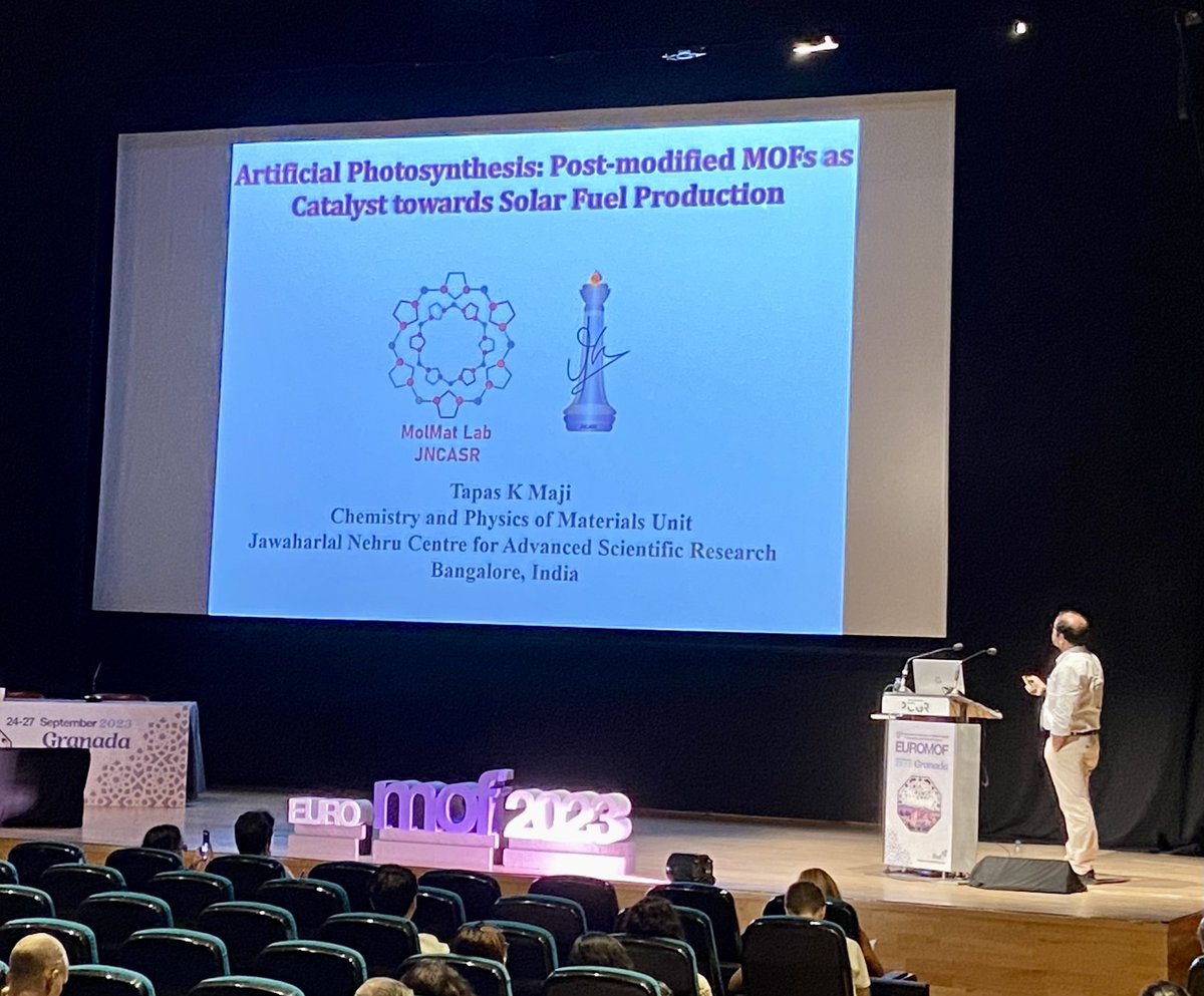 Interesting talk on CO2 reduction by Prof. T K Maji <a href="/Euromof2023/">EuroMOF 2023</a>