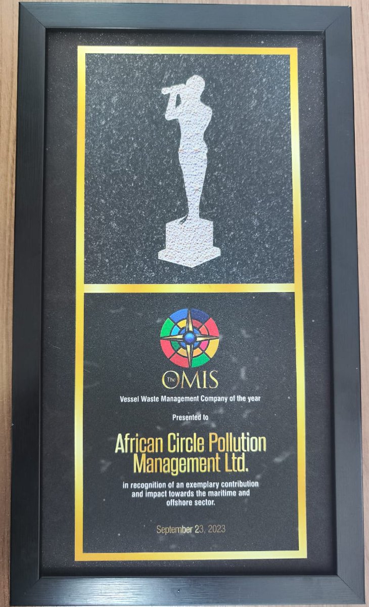 We are thrilled to announce that we've been honored with the prestigious OMIS Award for Vessel Waste Management of the Year! 🚢
Thank you to our amazing team, partners, and clients for their trust and support.
#OMISAward #EnvironmentalStewardship #NIMASA, #FMOT, #Euroshore, #NPA
