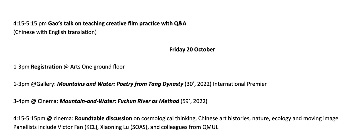 Chinese filmmaker/artist Gao Shiqiang is visiting QMUL Film - please join us in engaging with his work, curated by Dr Kiki Yu