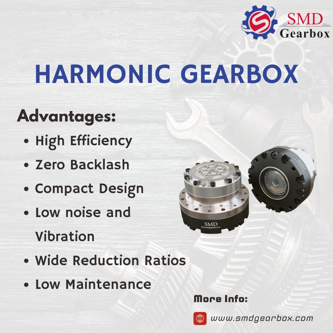 smd_gearbox's tweet photo. A harmonic gearbox, also known as a strain wave gearbox or harmonic drive, is a type of mechanical gear system known for its precision, compactness, and unique design. 
To Know More: https://t.co/onHxhtvAMR

#harmonicgearbox #wavegenerator #harmonicdrive #harmonicreducer #gearbox https://t.co/KfLvP8hscu
