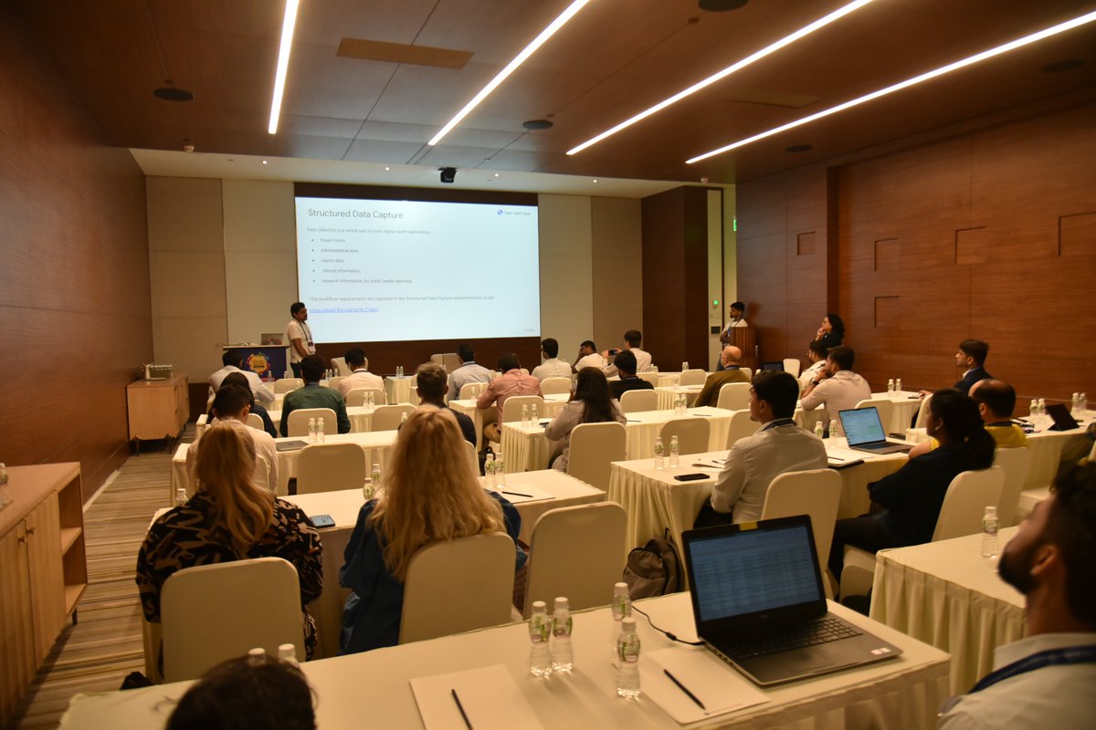 HealthParliamnt's tweet image. Open Health Stack(OHS) Developer Workshop was conducted by @HealthParliamnt CoLab in collaboration with @GoogleHealth during the @DigitalHSummit 2023. It aimed at exploring the potential of building cutting-edge #DigitalHealthSolutions &amp;amp; reshaping the landscape of #DigitalHealth.