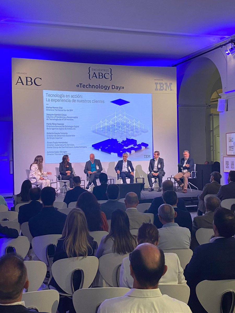 ibermaticagrupo's tweet photo. 👉 Hoy estamos también en #Sevilla, en el #TechnologyDay de @IBM_ES junto a @abc_es, como clientes de sus soluciones a través de @ITS_Security_.

Participa nuestro director global de #ciberseguridad, @AlvaroFraile_, junto a ponentes de diversas empresas e instituciones. 🙌 https://t.co/3JtMbm41er