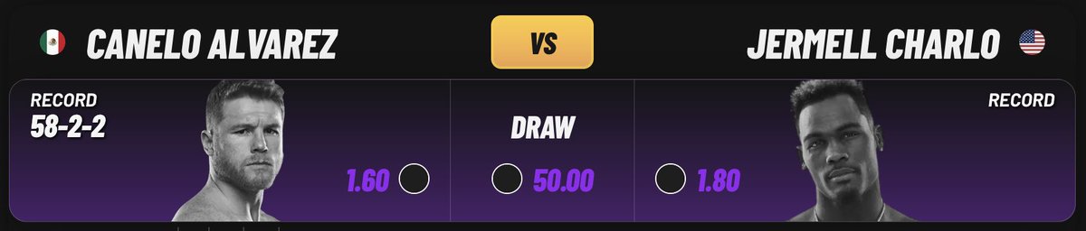 eterlastboxing's tweet photo. This gameweek is 🔥!

🇲🇽Canelo Alvarez vs Jermell Charlo🇺🇸
🇦🇺Jai Opetaia vs Jordan Thompson🇬🇧
🇨🇺Yordenis Ugas vs Mario Barrios🇺🇸
🇬🇧Ellie Scotney vs Laura Griffa🇦🇷
🇬🇧Cheavon Clarke vs Vasil Ducar🇨🇿
🇺🇸Jesus Ramos vs Erickson Lubin🇺🇸

Make your predictions👉https://t.co/yisaM2p7Tx https://t.co/maCMIPYoSK
