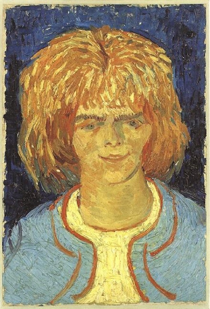 Girl with Ruffled Hair (The Mudlark), 1888 wikiart.org/en/vincent-van…