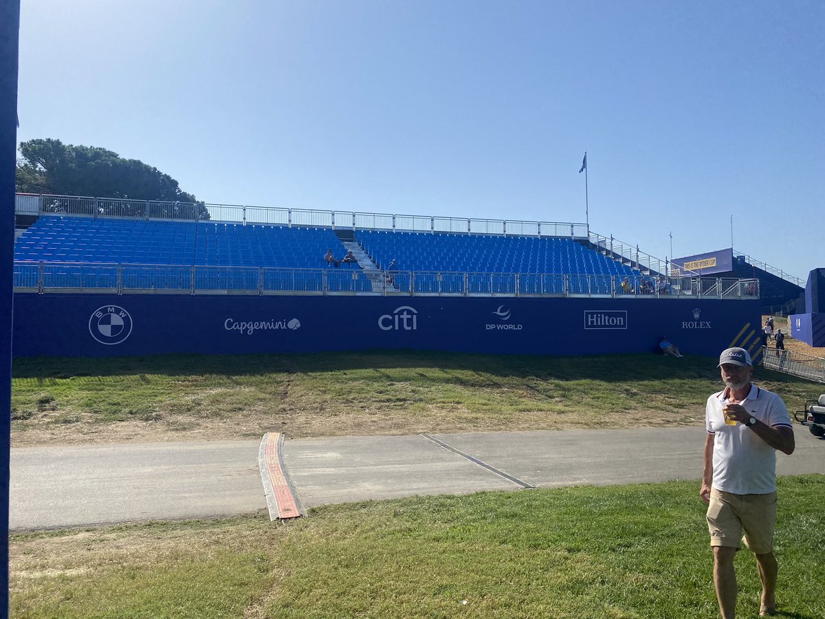 heatherlrobb's tweet photo. @rydercup Reserved grandstand on a Tuesday?!? https://t.co/3qwjc1XYay