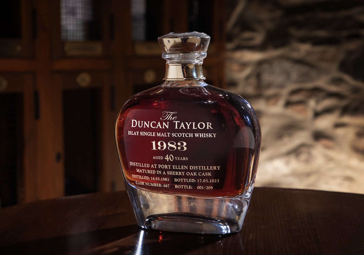 Duncan Taylor releases rare Port Ellen bottling: buff.ly/46h1uLU <a href="/dtcwhiskies/">Duncan Taylor Co</a> #scotch #whisky #news