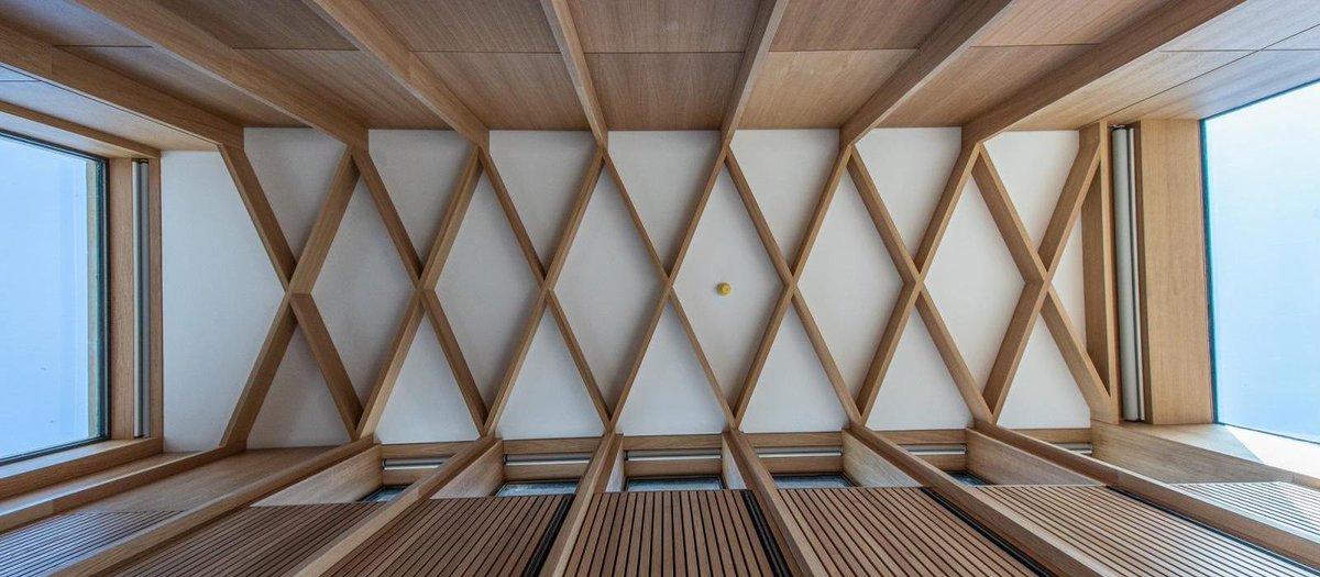 AcousticPlaster's tweet photo. Pacy &amp; Wheatley were selected to install 304m2 of Rockfon Mono Acoustic to various areas of the Cheng Yu Tung building. 
The installation took place in various areas across the building, from the digital hubs in the basement to the café on the third floor, which shows how ver ... https://t.co/UlLzqSsB1m