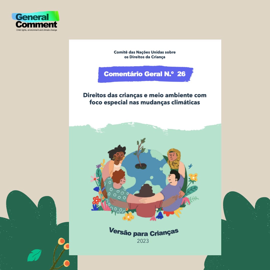 GC26_CAT (@gc26_cat) on Twitter photo 📢 Child-friendly versions of General Comment No. 26 are now available in English, French, Spanish and Portuguese.
📍Learn more: bit.ly/3XLMd2I
<a href="/tdh_de/">Terre des Hommes</a> <a href="/CERI_Coalition/">Children's Environmental Rights Initiative (CERI)</a> <a href="/UNChildRights1/">UNChildRights</a> #GC26Live #GC26 #childrightsenvironment 📢 Child-friendly versions of General Comment No. 26 are now available in English, French, Spanish and Portuguese.
📍Learn more: bit.ly/3XLMd2I
<a href="/tdh_de/">Terre des Hommes</a> <a href="/CERI_Coalition/">Children's Environmental Rights Initiative (CERI)</a> <a href="/UNChildRights1/">UNChildRights</a> #GC26Live #GC26 #childrightsenvironment