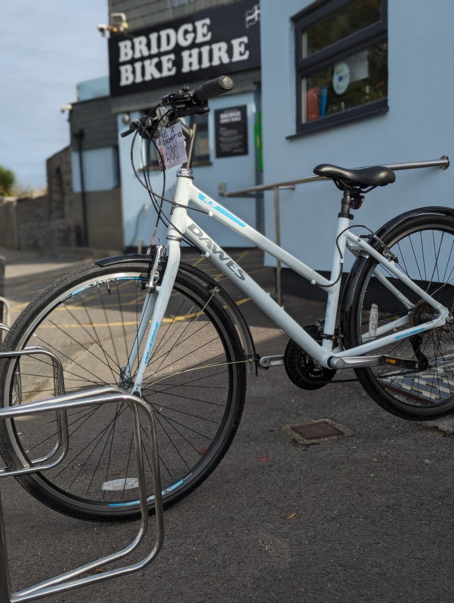 BridgeBikeHire's tweet photo. We have some bikes for sale from today.
The white ladies Dawes is an 18" frame with 28" wheels £180
The red Claud Butler is 18" frame 700c wheels £250
The Grey is a Dawes Discovery 301 22" frame £300
#bikesale #wadebridge #nearlynew #cyclesale #cornwall #sale #cameltrail https://t.co/bHOIzlr1xg