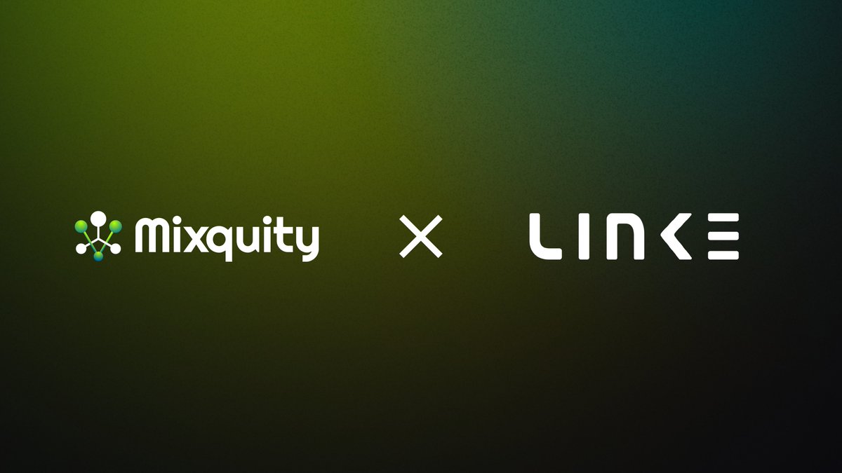 Mixquity's tweet photo. $MIXQ is now live on @link3to! 🔥

⇨ https://t.co/n44YyscRgC

#Mixquity $MIXQ #Rebasetoken #Ethereum https://t.co/J0zI4SAzrP