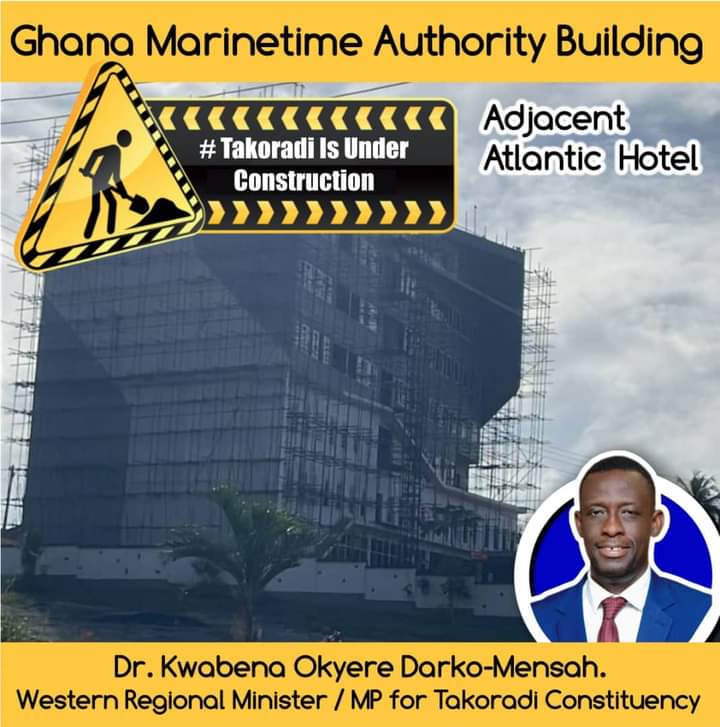 aafful82's tweet image. Under the Distinguished Leadership of Hon. Kwabena Okyere Darko Mensah.

#TakoradiIsUnderConstruction