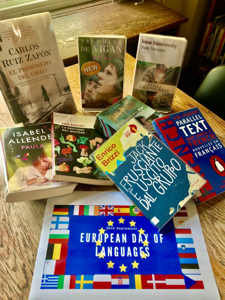 Today is European Day of Languages so why not improve your language skills and borrow a book from the Library 📚