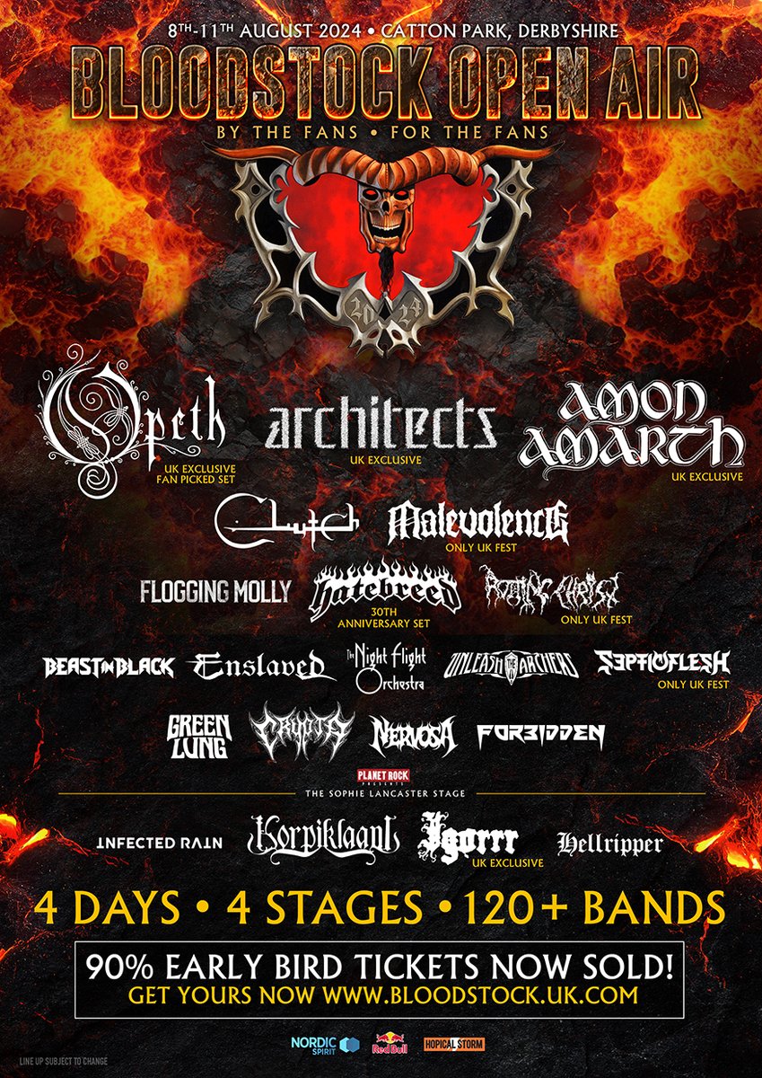 BLOODSTOCKFEST's tweet image. #BOA24 ANNOUNCEMENT 🔥 [4/4]

🔥 Bay Area thrash veterans, @ForbiddenMetal grab a slot on Saturday’s main stage

Don’t wait much longer if you want an early bird ticket, because the allocation is over 90% sold, and after that, prices will increase. bloodstock.seetickets.com