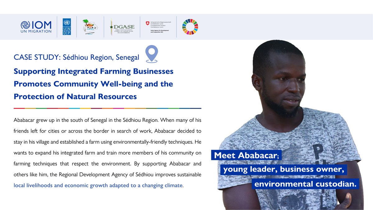 Mig4Dev's tweet photo. Read our case study about Ababacar!

https://t.co/SCD8e5LEHu

@OimSenegal @UNDP @SwissDevCoop, Agence Régionale de Développement de Sedhiou, Direction Générale D'Appui aux Sénégalais de l’Extérieur https://t.co/WokhUgwl89