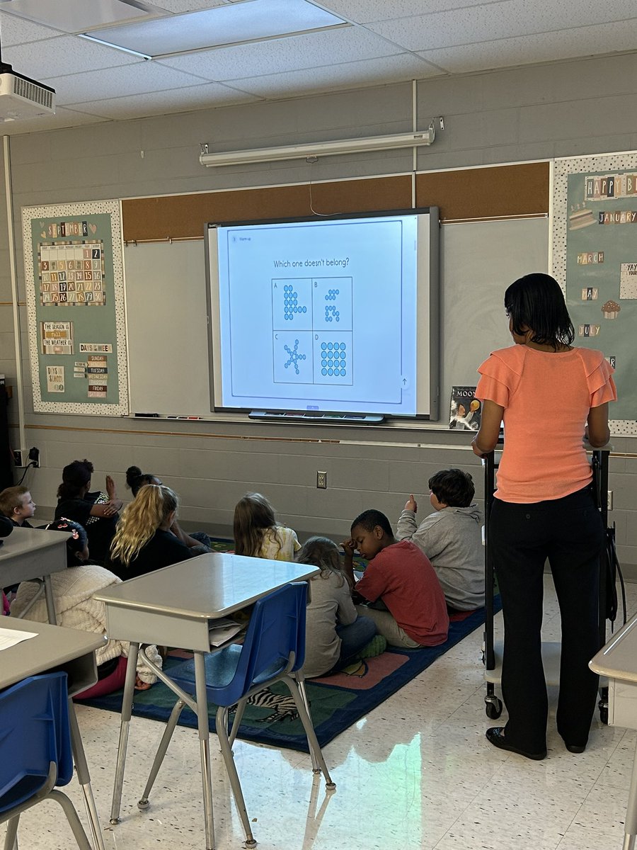 Third graders warming up their math brains with student discourse centered around reasoning.  #thereisnowronganswer <a href="/McGregor_SPS/">McGregor Elementary</a>