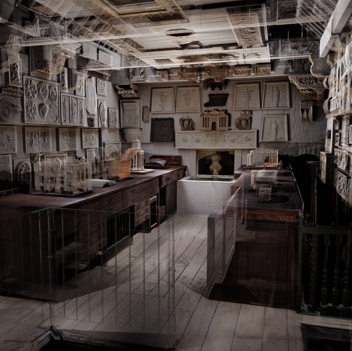 SoaneMuseum's tweet image. You can now explore John Soane’s Drawing Office from anywhere in the world! ✨🌎
We've teamed up with @ScanLABProjects to create a fascinating virtual tour through this beautifully restored space, the heart of Soane’s practice and teaching: bit.ly/3ZAzMHJ 🔍