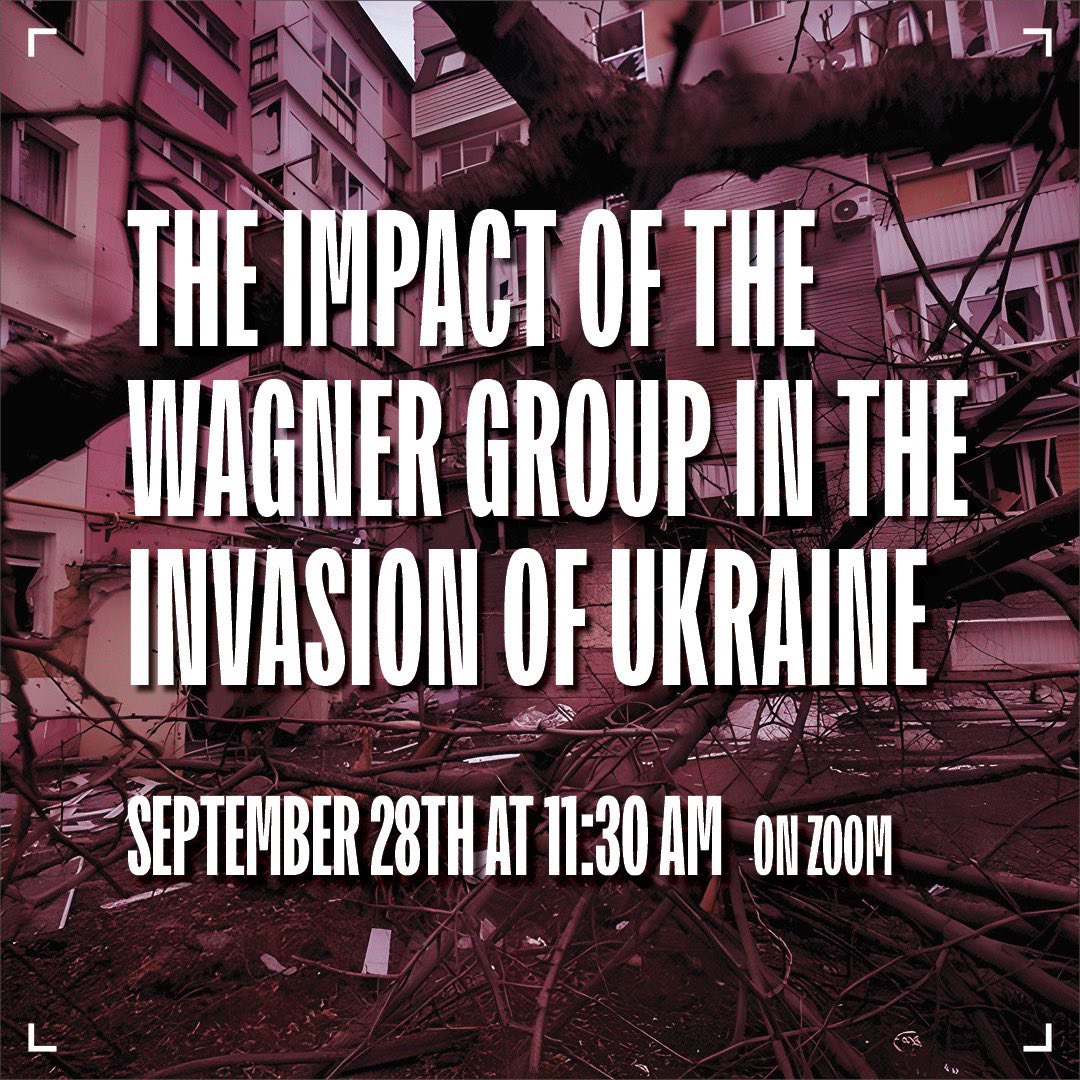 ShockMonitor's tweet photo. Next Thursday we will present the findings of “Wagner Group Unchained in Ukraine", where we analyse the political, military and human rights impact of Wagner #PMSC since the large-scale invasion of Ukraine.

🗓Sept. 28th, 11:30AM CET 

💬CAT/CAST/EN

✍️https://t.co/gtN9vcd7UJ https://t.co/Foq90iwcwn