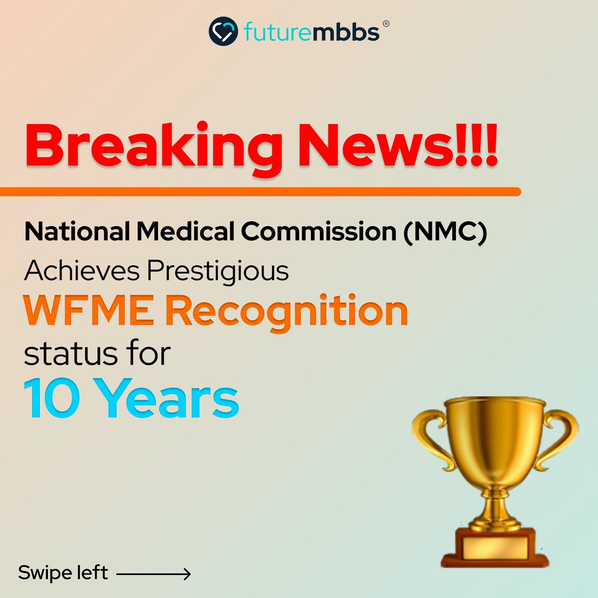 NMC expresses heartfelt gratitude to WFME, continuing its pursuit of excellence in medical education for all stakeholders. 🌍

To read more, visit: nmc.org.in/MCIRest/open/g… 
#NMC #WFME #MedicalEducation #GlobalRecognition #ExcellenceInMedicine #futurembbs