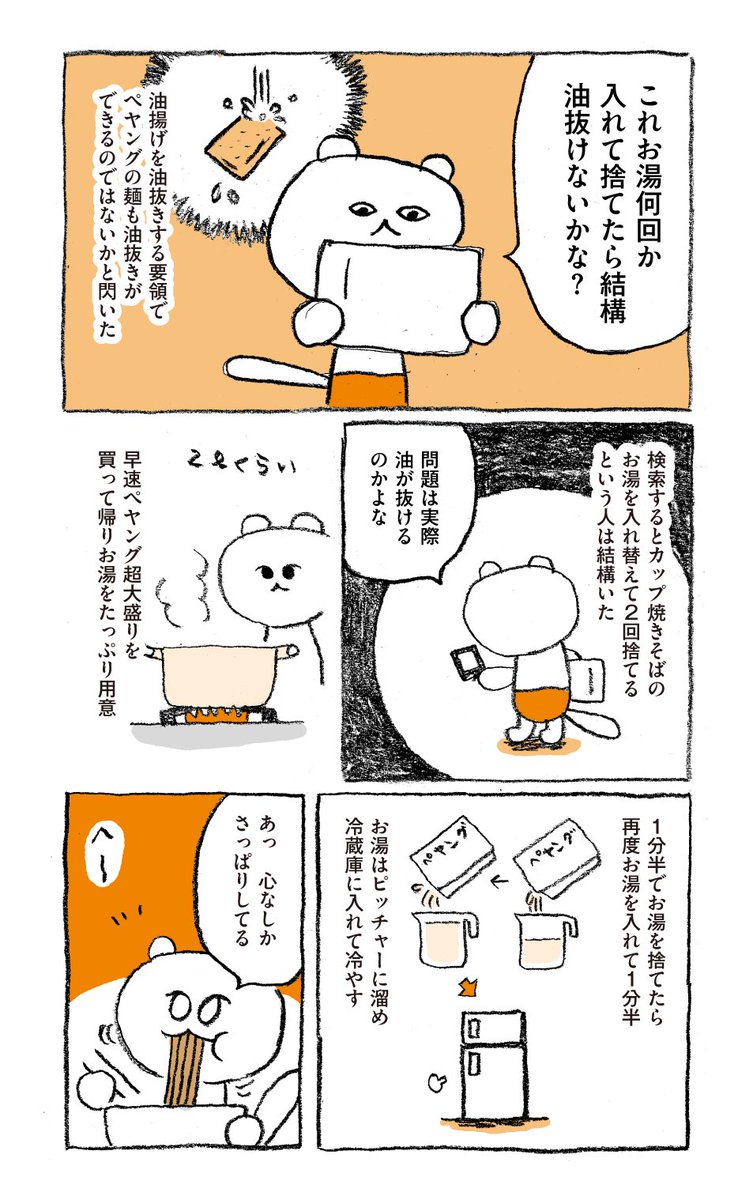 ペヤングの油ぜんぶ抜く 2/5