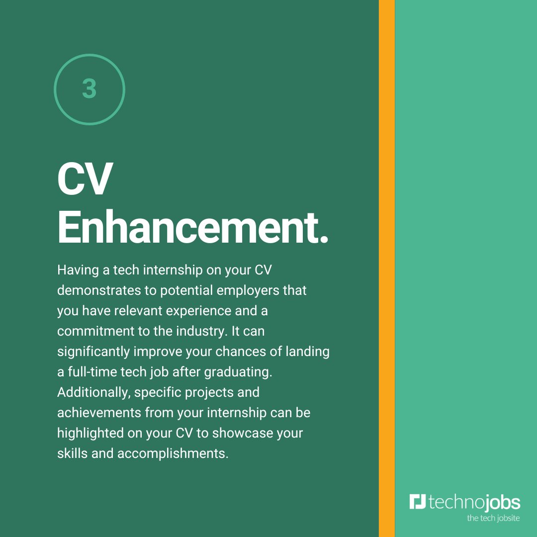 TechnojobsUK's tweet image. This week is #NationalInternWeek 🤩

Internships offer incredible opportunities to gain hands-on experience, build invaluable connections, and accelerate your career journey.

Read below for some of the benefits of #internships in the tech industry! 🔍💼 

#itjobs #techjobs