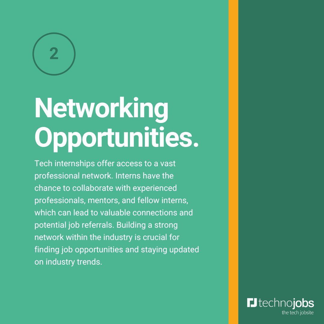TechnojobsUK's tweet image. This week is #NationalInternWeek 🤩

Internships offer incredible opportunities to gain hands-on experience, build invaluable connections, and accelerate your career journey.

Read below for some of the benefits of #internships in the tech industry! 🔍💼 

#itjobs #techjobs