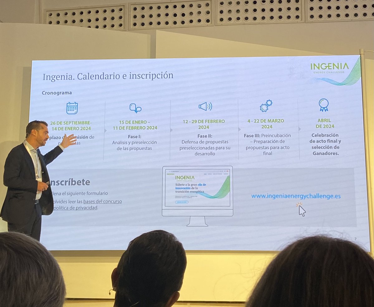 🗓 Hoy empieza el plazo de inscripción a #IngeniaEnergyChallenge. Aquí os dejamos todo el calendario, para saber más visita: ingeniaenergychallenge.es