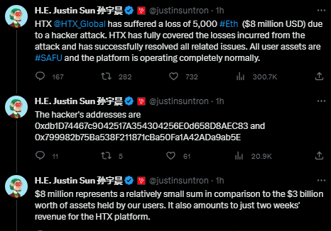 Tam259324557's tweet image. Breaking News: HTX (formerly Huobi) Crypto Exchange falls victim to a hack, resulting in a loss of 500 ETH, valued at approximately $8 million.
Good news, though - they've fully compensated all affected users, and funds are now secure.

#HTX #huobiglobal #crypto #CryptoNews