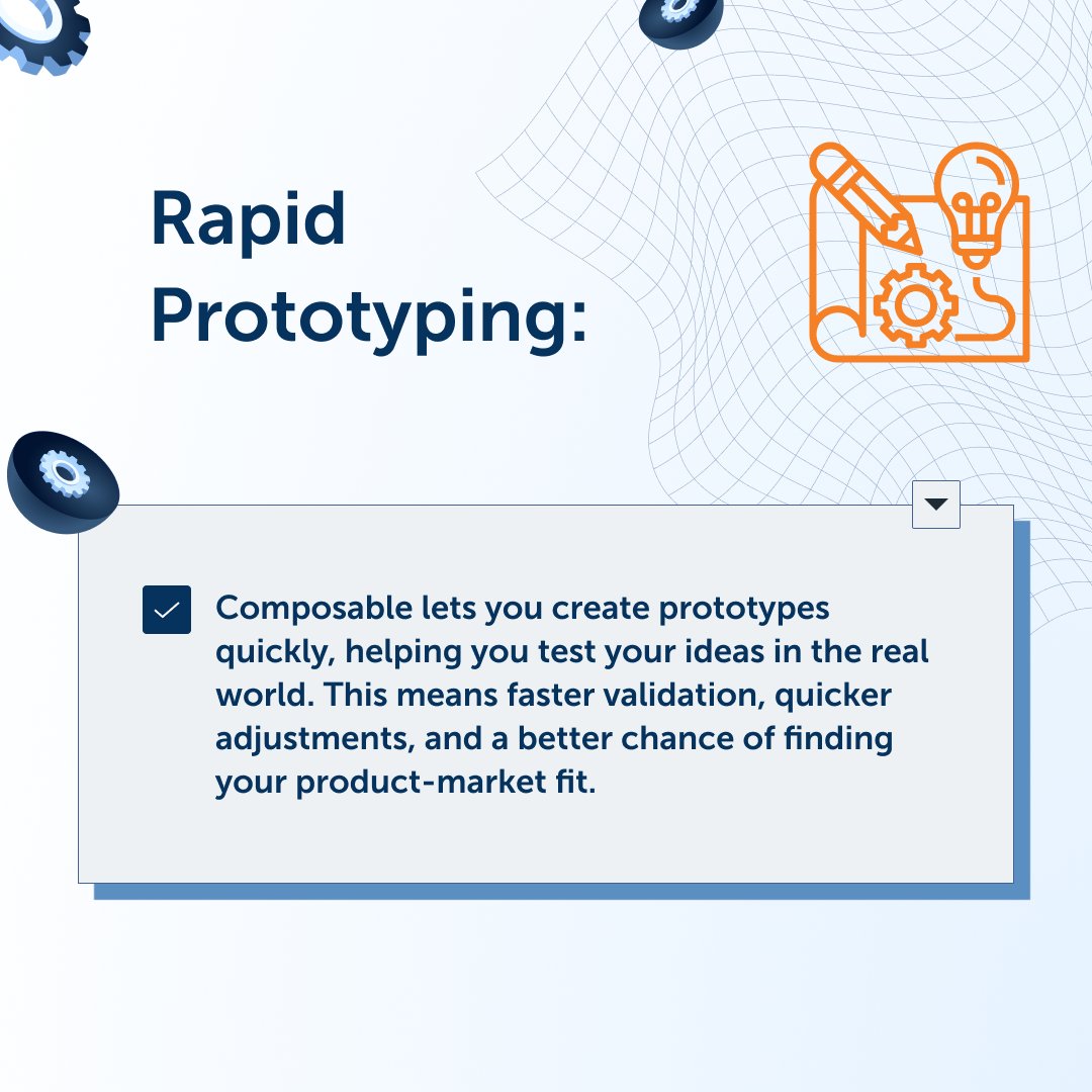 BrainCode_CM's tweet image. 🚀What are the keys to early-stage startup success?
In the fast-paced world of startups, agility and efficiency are the name of the game. This is where the composable approach shines, especially for those in the Pre-seed and Seed stages.