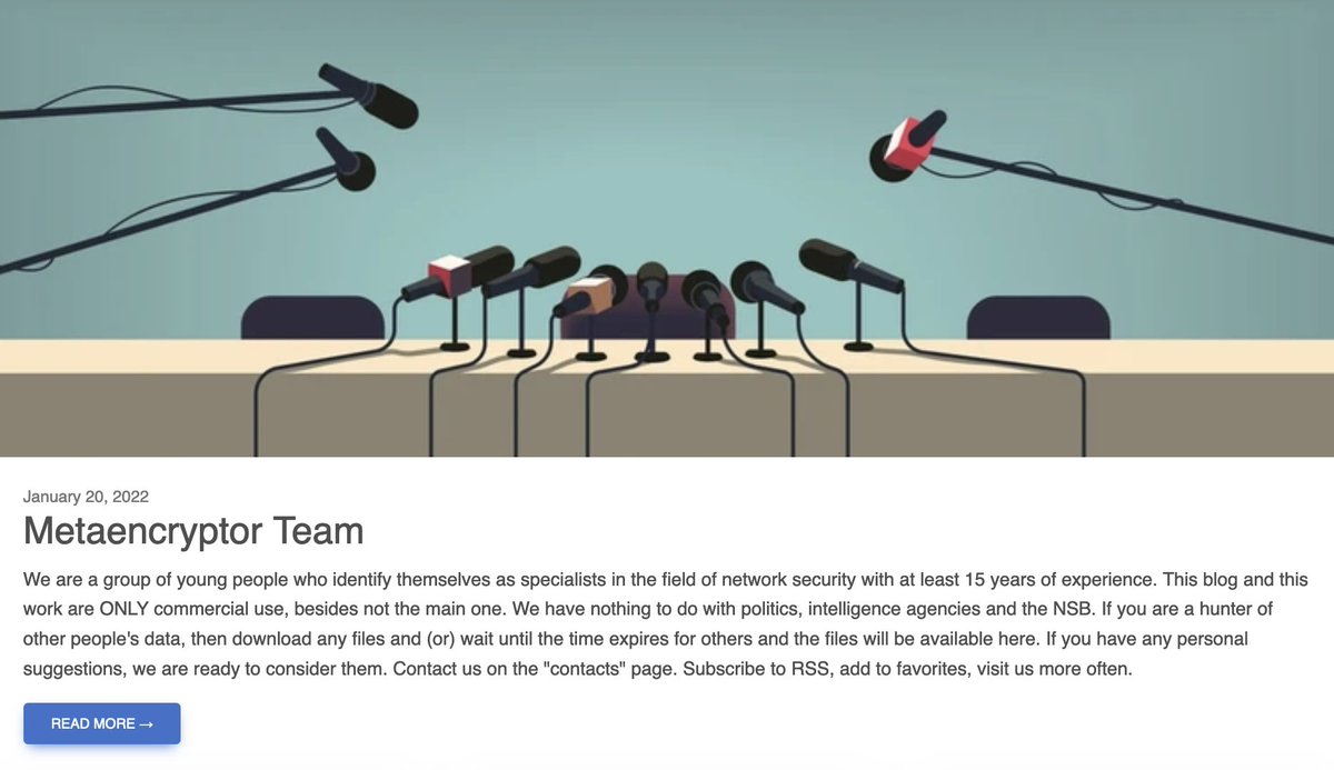 ValeryMarchive's tweet photo. You liked the #Metaencryptor ? You're gonna love the #LostTrustTeam. They're so different, original, special... or just one and the same ๐
#rebrand #ransomware https://t.co/hOjljtMUmz