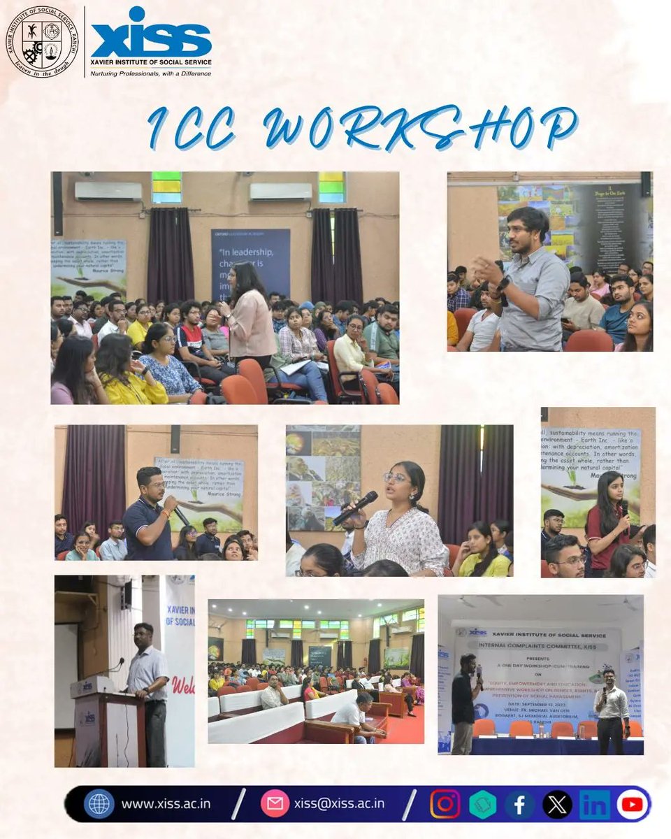 XISSRanchi's tweet photo. #InternalComplaintsCommittee (ICC) of XISS hosted a workshop on #Equity,#Empowerment,&amp;#Education by Ms Khusboo Kataruka. It was very engaging and involved games and insightful discussion.

#XISSRanchi 
#ICC
#Equality
#SafeWorkplace https://t.co/1SrPRwhbZl