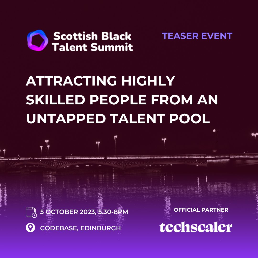 Ahead of the upcoming 2nd Scotland Black Talent Summit and Hiring Fair 2023, Techscaler is hosting DataKirk's teaser event which will offer previews of the presentations and discussions that will be taking place at the summit. Find out more and sign up: vist.ly/9nbz