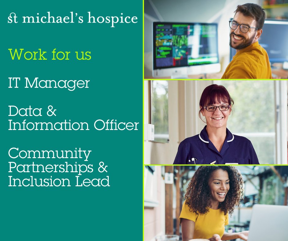🌟 Join the wonderful St Michael's Hospice team! 

Find out more about these exciting new roles, as well the fantastic benefits we offer, by visiting our recruitment page. 👇

stmichaelshospice.com/work-for-us/

#Jobs #SussexJobs #WorkForUs #Hospice #HospiceJobs #CharityJobs