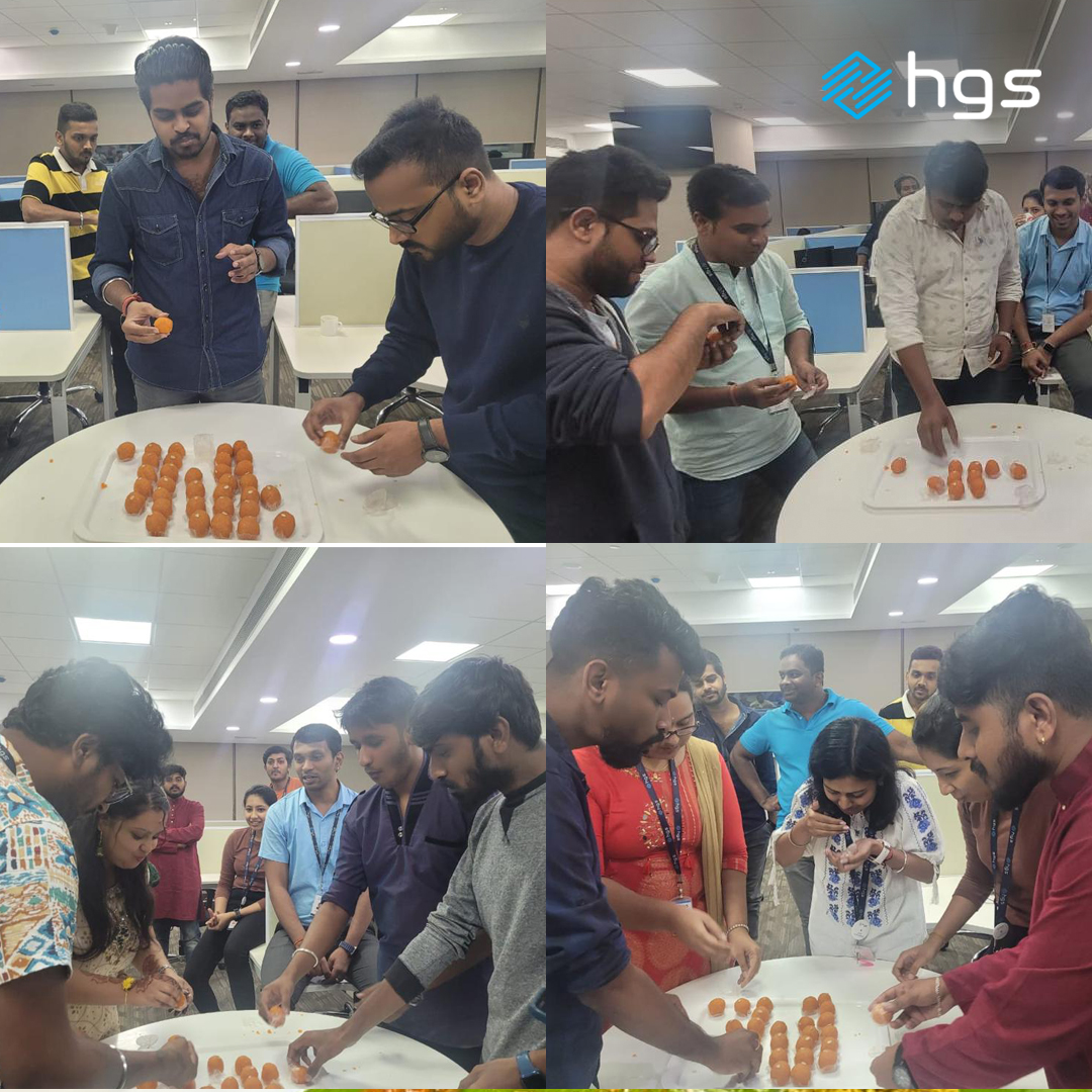 LifeAtHGS's tweet photo. Our team at HGS #Bangalore celebrated #GaneshUtsav with a blast! Sweet Motichur Ladoo, a delicious traditional lunch, and endless fun – it was a day filled with smiles, laughter, and the spirit of togetherness!

Join us: https://t.co/qVtNMCwCYu

#TeamHGS #LifeAtHGS #HumansOfHGS https://t.co/2LAxG4vK7F