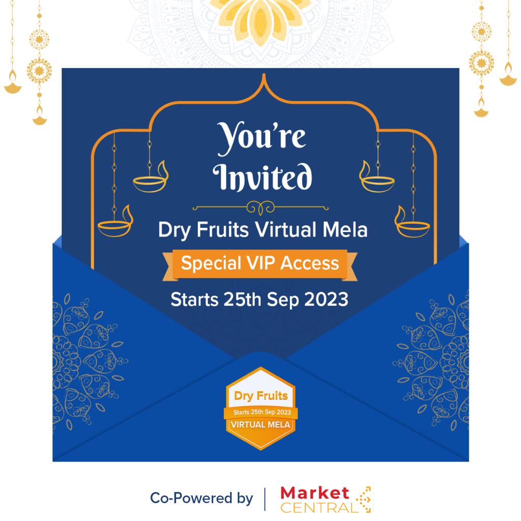 saksena_sameer's tweet photo. Visit the Dry Fruits Virtual Mela, co-powered by MarketCentral. Be the first to explore a unique selection of 100+ top dry fruit merchants. 
Doorstep delivery and bulk orders available. 
Visit the mela: https://t.co/OGZajetPzB https://t.co/xputv6Eo5Z