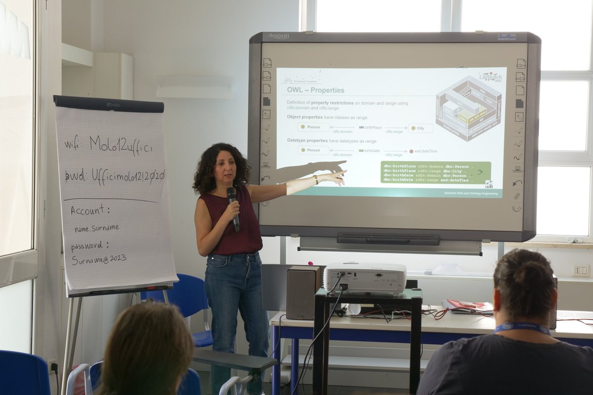 LifeWatchERIC's tweet image. Day 2️⃣ of the #SemanticAcademy in Lecce!

This morning @naouelkaram and @jonquet_lirmm held a session about #SemanticWeb and #OntologyEngineering, including insights about @ontoportal.

Are you attending the Semantic Academy? Share your moments with the #SemanticAcademy hashtag!