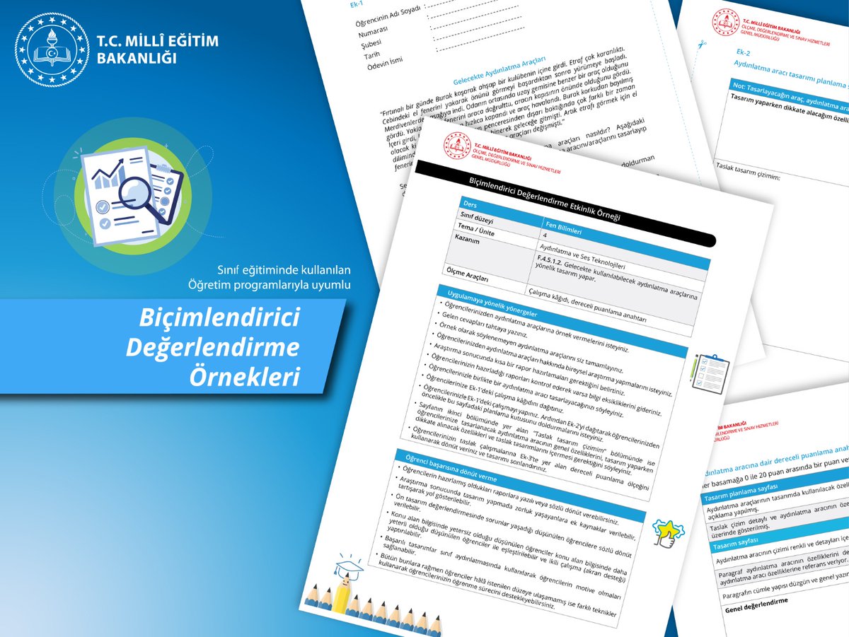 İlkokullarda Ölçme Değerlendirme Çalışmalarına Yönelik Geliştirilen “Süreç Odaklı” Öğrenme Yaklaşımı Kapsamında “Biçimlendirici Değerlendirmeye Dayalı Örnek Ölçme Araçları” Yayımlandı

👉meb.ai/UhmwSba