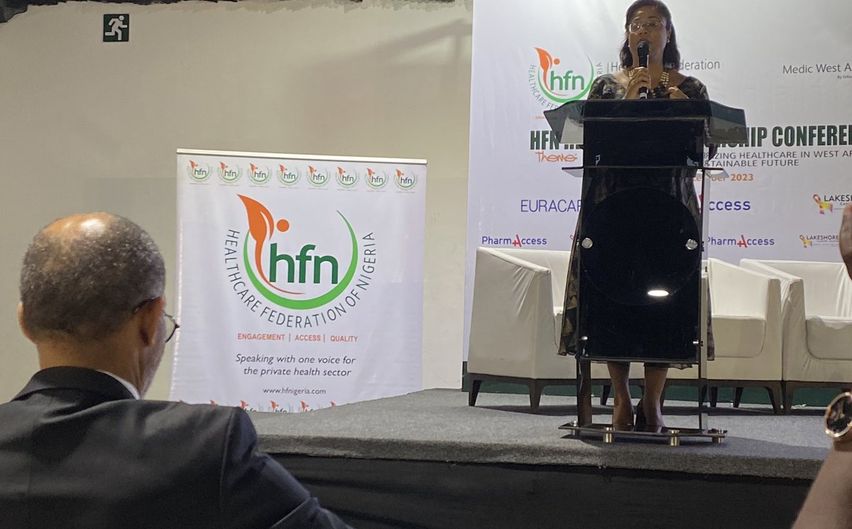 PharmAccessNIG's tweet image. We are live at the @hfn_nigeria Healthcare Leadership Conference 
Organized in partnership with @medicwestafrica.

Theme- Igniting Change: Mobilizing Healthcare in West Africa for a sustainable future.

📍Landmark Event Centre
#hlc2023 #uhcby2030