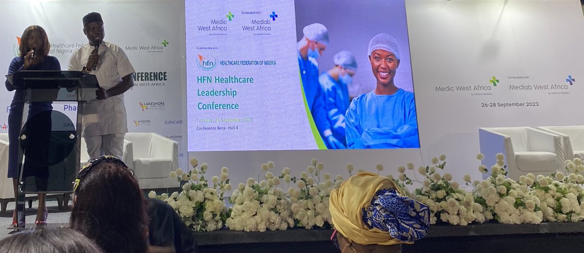 PharmAccessNIG's tweet image. We are live at the @hfn_nigeria Healthcare Leadership Conference 
Organized in partnership with @medicwestafrica.

Theme- Igniting Change: Mobilizing Healthcare in West Africa for a sustainable future.

📍Landmark Event Centre
#hlc2023 #uhcby2030