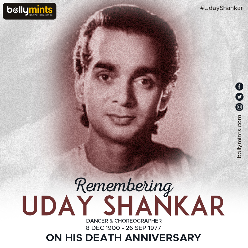 Remembering Dancer & Choreographer #UdayShankar Ji On His #DeathAnniversary !