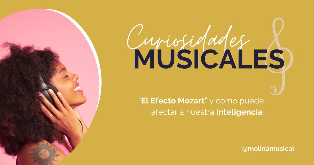 molinamusical's tweet photo. 🎶🧠 Se ha descubierto que escuchar la música de Mozart puede aumentar temporalmente la inteligencia, un fenómeno conocido como el "efecto Mozart". 🎹📚 #EfectoMozart #MúsicaYMente #molinamusical #tienda #tiendademúsica #música #instrumento #instrumentos https://t.co/l6sSwIiQ6f