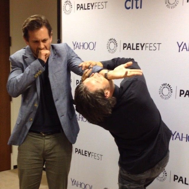 therreebee's tweet photo. the mads mikkelsen urge to bite hugh dancy in every hannibal interview https://t.co/bqZnHprOyC