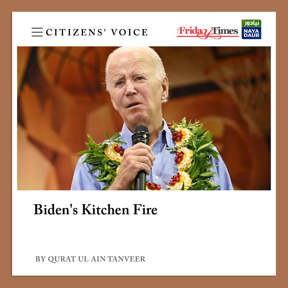 TFT_'s tweet image. President @POTUS's faux pas in comparing the #Maui #wildfires to a domestic #kitchenfire illustrates the challenges that come with public office and the use of language. By Qurat ul Ain Tanveer

Read more👇
thefridaytimes.com/25-Sep-2023/bi…

#Biden #JoeBiden #Hawaii #hawaiifires