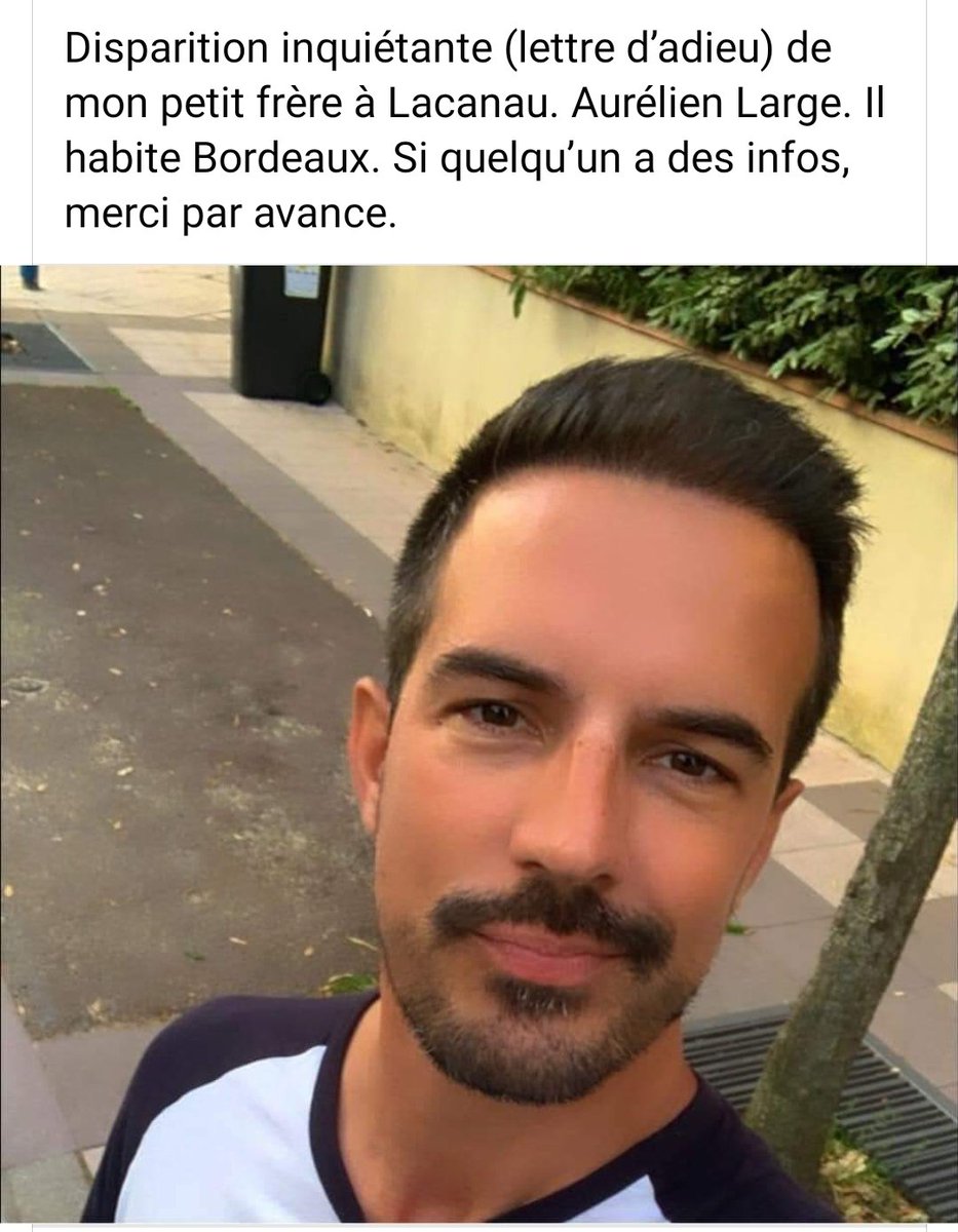 sophie_3376's tweet photo. La commu bordelaise merci de partager. 
Son frère est très inquiet. 
Poste fait sur Facebook. https://t.co/Lf81VSVnNO