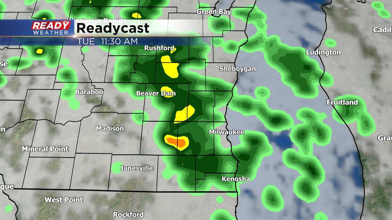 Soaking rain expected Tuesday with more showers Wednesday