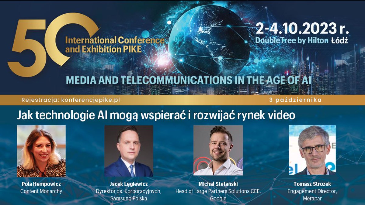 MeraparTech's tweet image. 🔜 On October 3rd. @@PIKE_org_pl, our Engagement Director Tomasz Strozek will join a panel discussion on the subject of 𝐻𝑜𝑤 𝐴𝐼 𝑡𝑒𝑐ℎ𝑛𝑜𝑙𝑜𝑔𝑖𝑒𝑠 𝑐𝑎𝑛 𝑠𝑢𝑝𝑝𝑜𝑟𝑡 𝑎𝑛𝑑 𝑑𝑒𝑣𝑒𝑙𝑜𝑝 𝑡ℎ𝑒 𝑣𝑖𝑑𝑒𝑜 𝑚𝑎𝑟𝑘𝑒𝑡. Join us!
#PIKE2023 #videocontent #AI