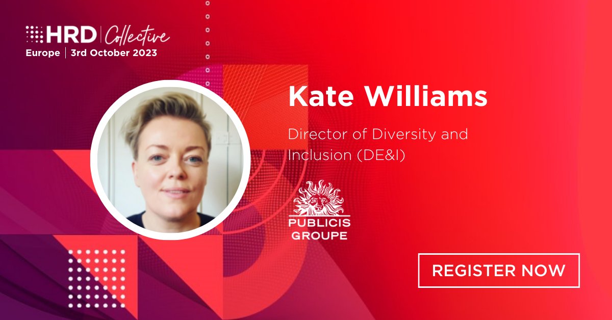 Learn inclusive strategies, counter biases, and foster diversity with Kate Williams, Director of Diversity at Publicis Groupe, Oct 3, 12:00-13:00pm BST. 

FREE attendance for HR leaders!  

Register now &gt; tinyurl.com/3r9fu2yx 

#HRDCollective #InclusiveExcellence #DEI