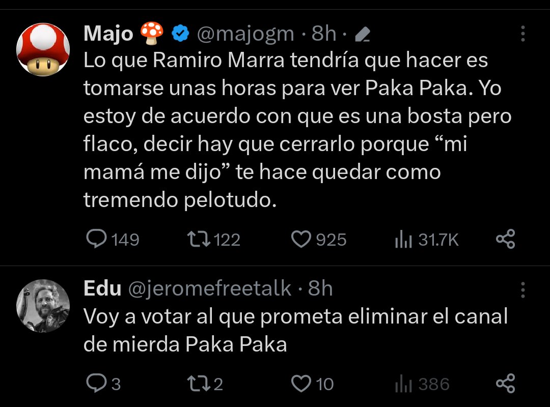 agus_mortarini's tweet photo. #ComboTwitt
Paka Paka 
@majogm @jeromefreetalk https://t.co/Co4gVEcDOB
