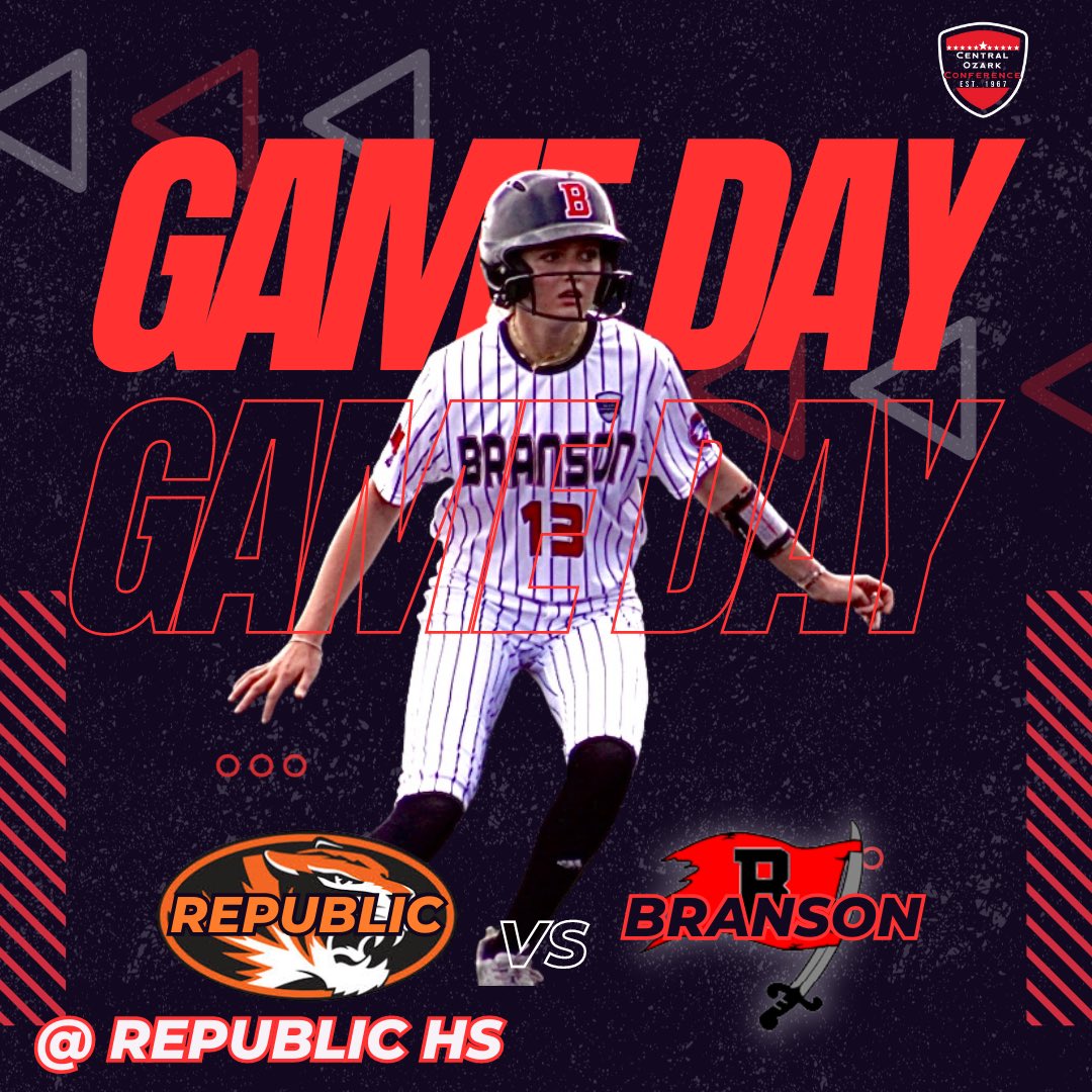 SoftballBranson's tweet photo. Branson travels to Republic today for a COC match up!!! @BHSPirateSports @bransonschools @BransonPirates https://t.co/H8IgaTJgU4